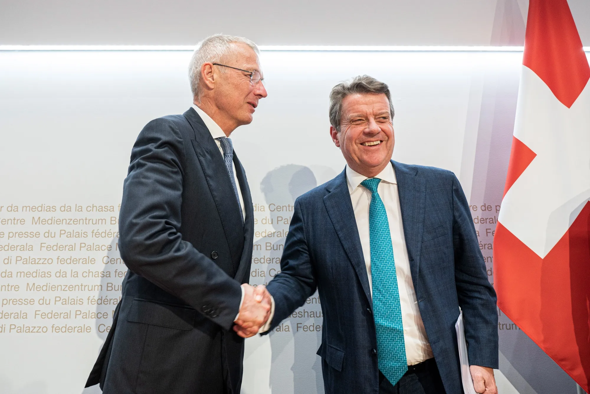 Now just one: Axel Lehmann of Credit Suisse and Colm Kelleher of UBS.