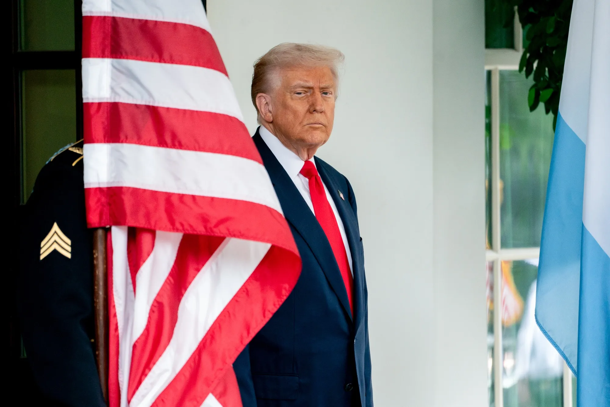President Donald Trump at the White House on Oct. 14.
