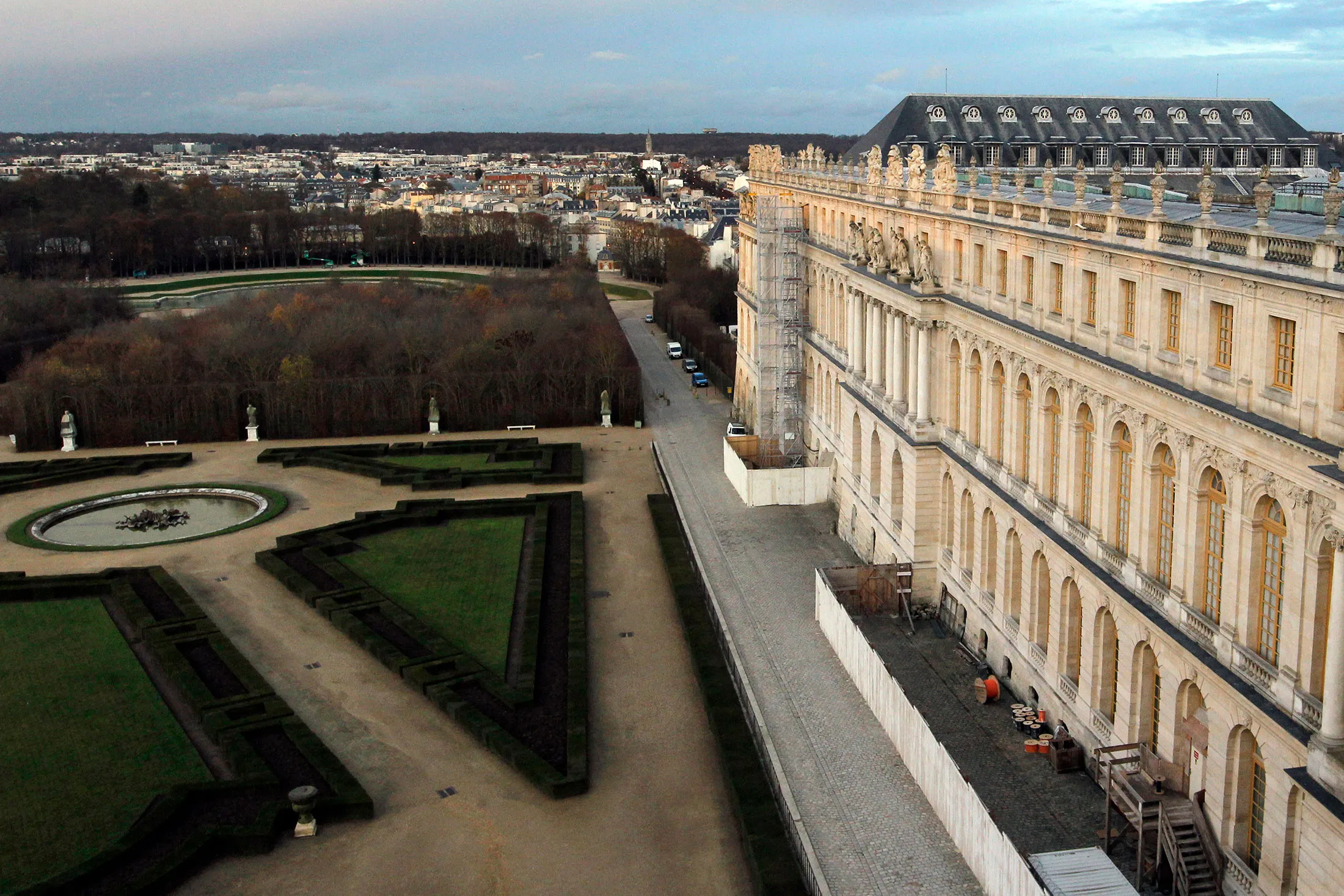 The Palace of Versailles.
