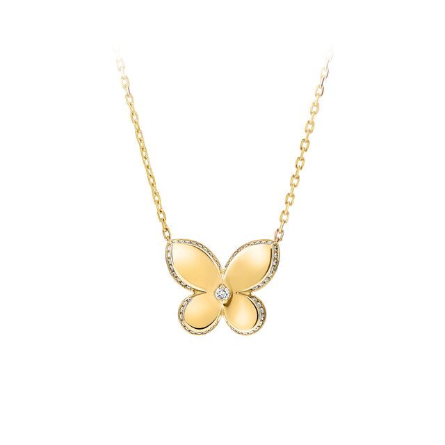 GRAFF PAVÉ BUTTERFLY PENDANT