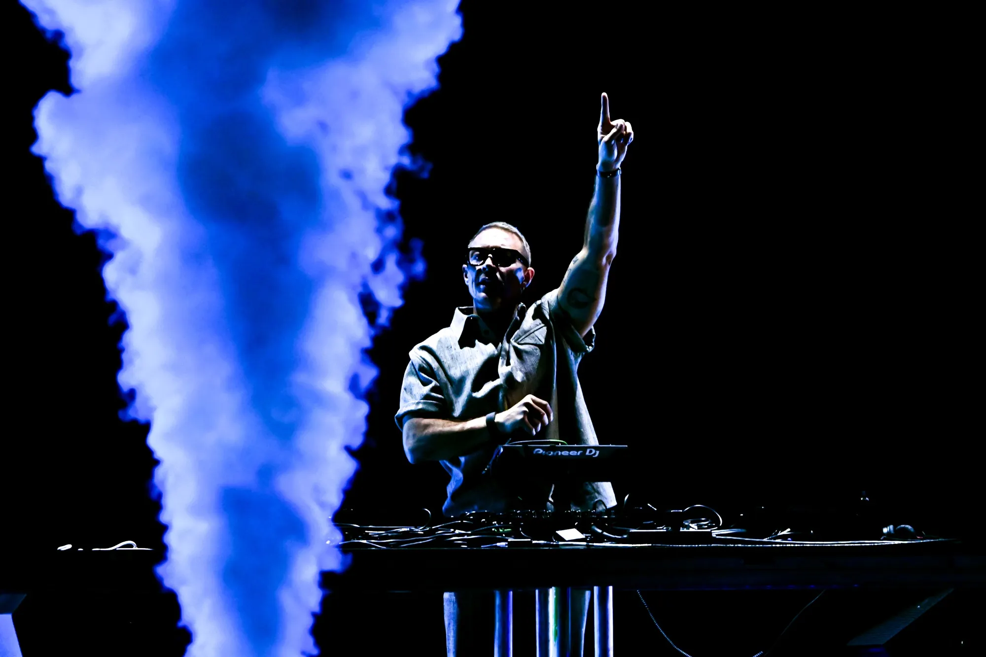 Diplo performs onstage during the 2025 iHeartRadio Music Festival&nbsp;in Las Vegas.