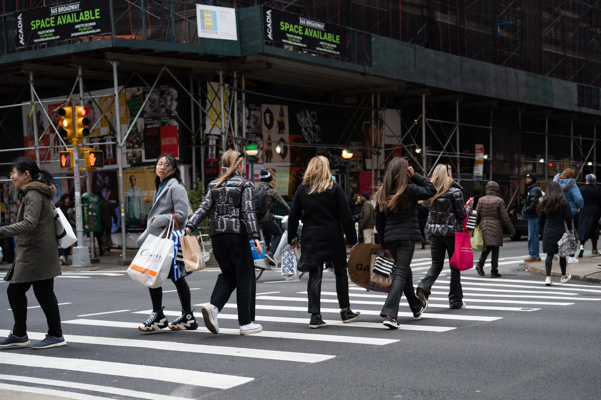 Shoppers in the SoHo neighborhood of New York.