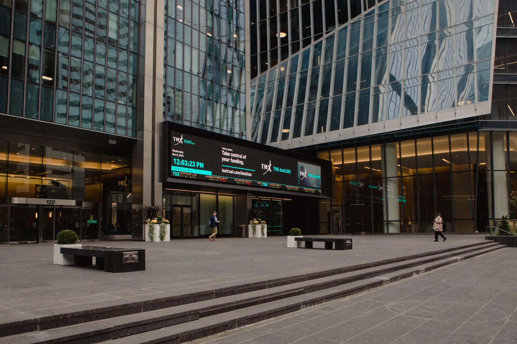 The Toronto Stock Exchange.&nbsp;