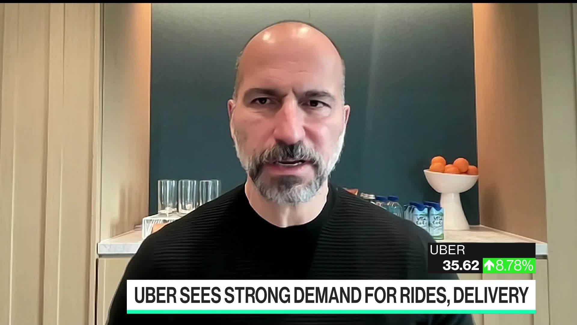 Watch Uber CEO Sees No Signs Of Slowdown In Delivery Services - Bloomberg