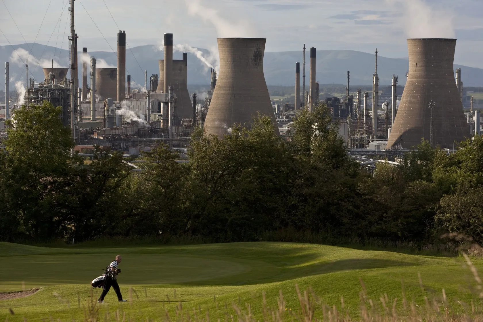 The Grangemouth Refinery, operated by Ineos Group Holdings Plc., in Grangemouth, Scotland.