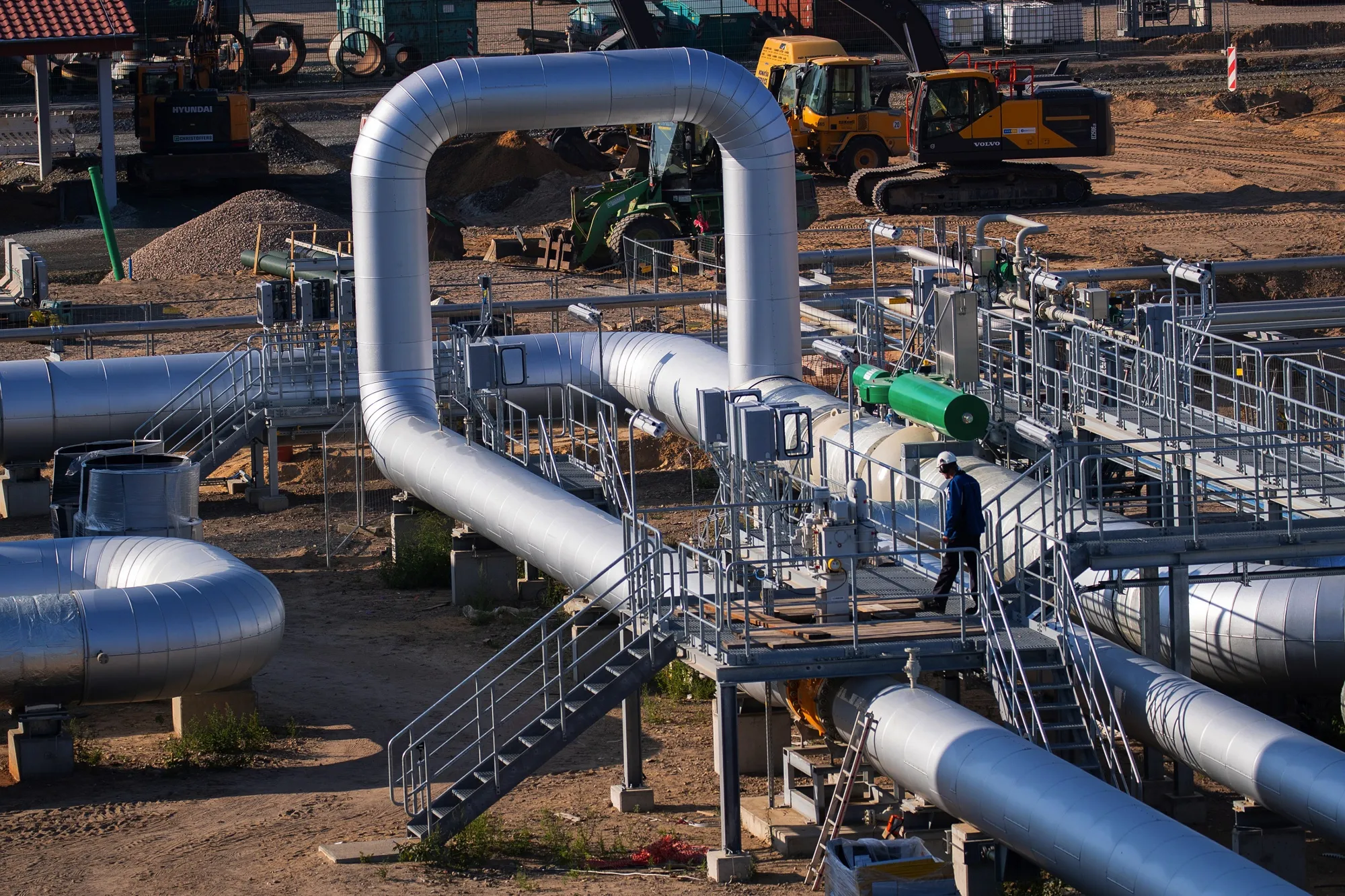 Construction of Nord Stream's EUGAL Pipeline Compressor Site