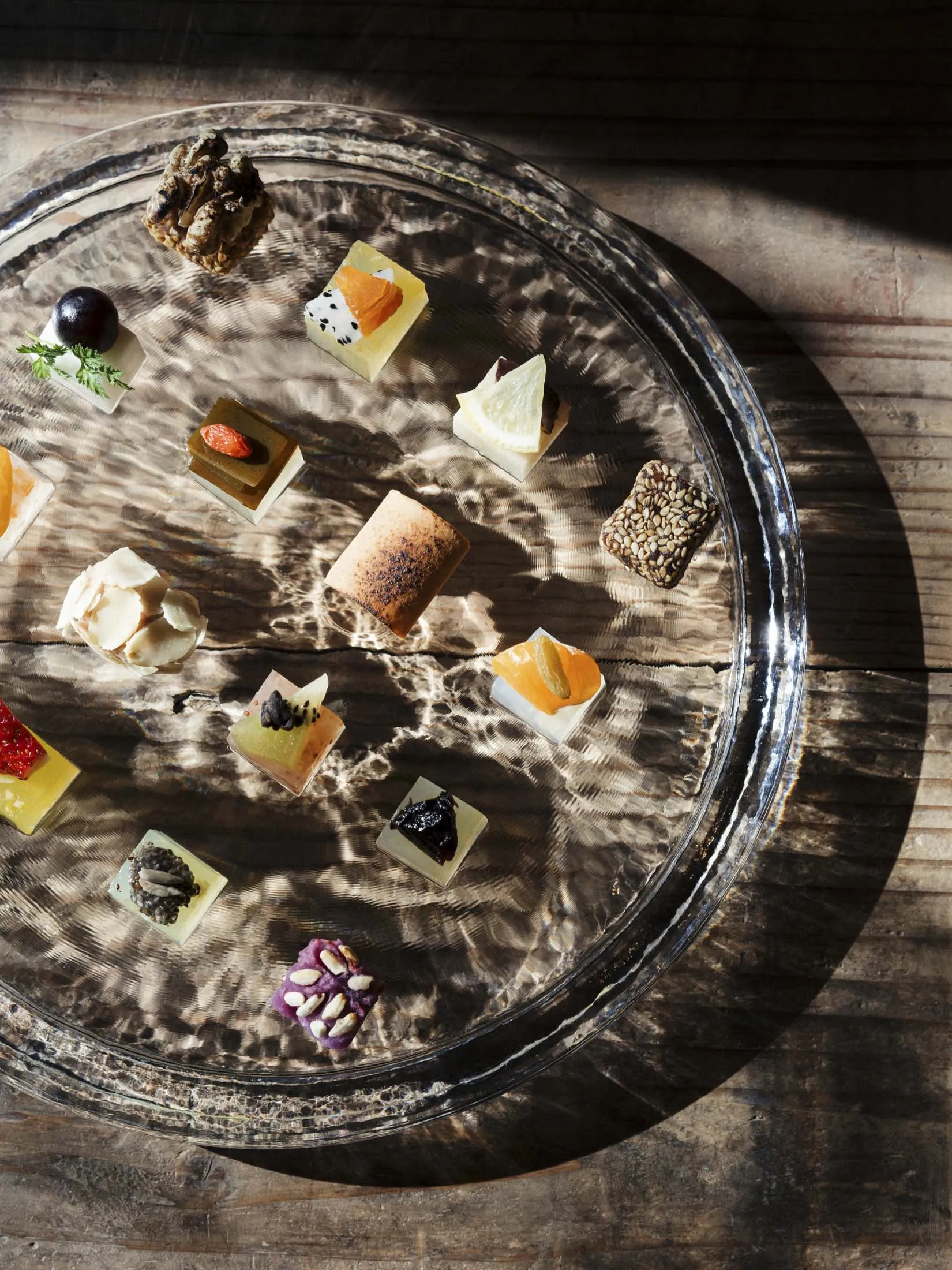 A dessert plate at Awomb.