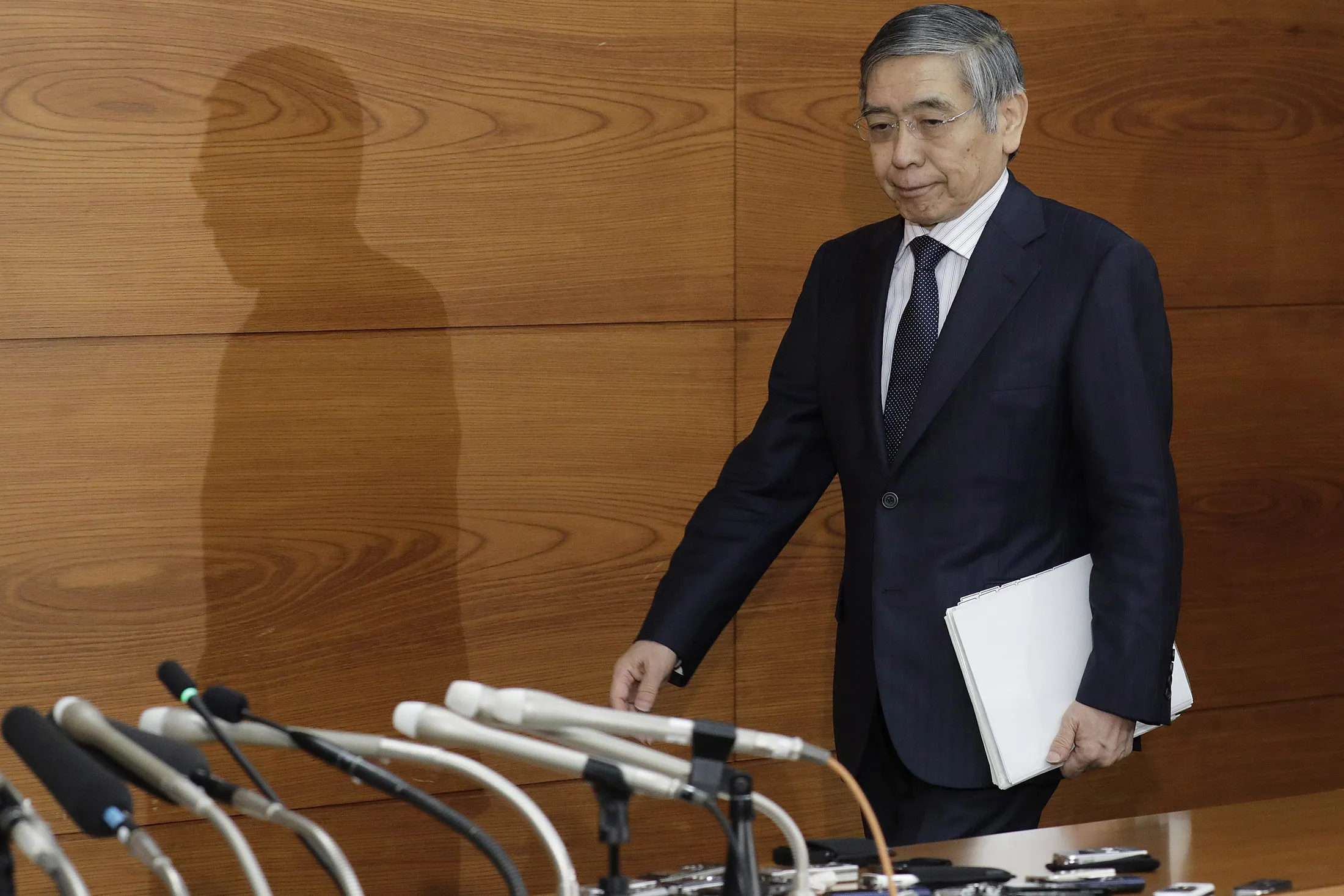 Haruhiko Kuroda, governor of the Bank of Japan.
