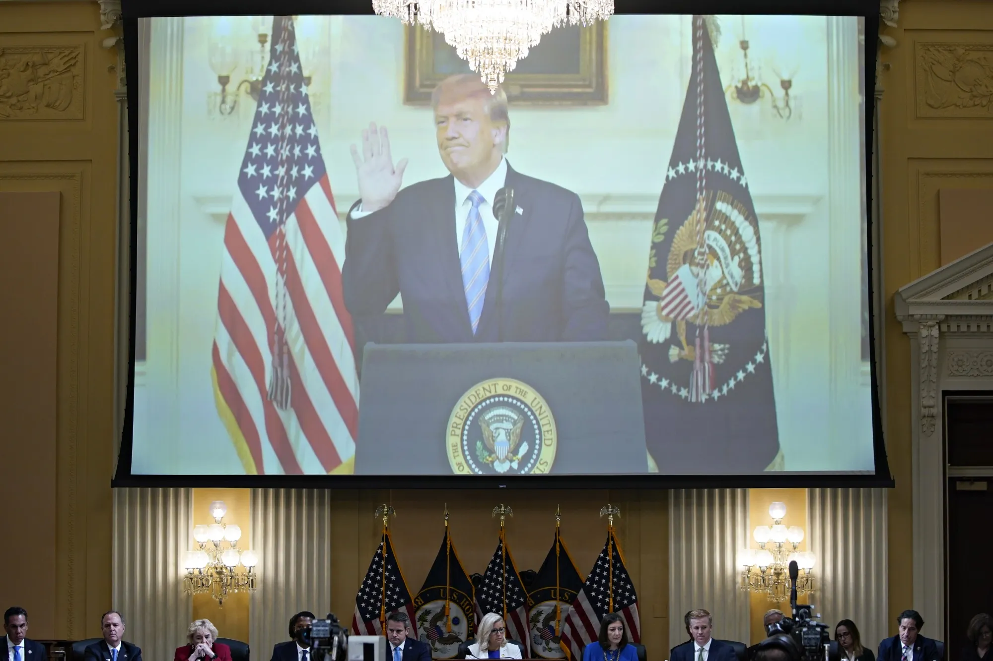 A&nbsp;hearing of the House committee&nbsp;investigating the Jan.&nbsp;6 attack&nbsp;on the US Capitol in Washington, D.C., US, on Thursday.&nbsp;
