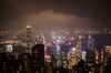 Buildings on the Hong Kong skyline are seen from Victoria Peak at night in Hong Kong, China, on Wednesday, Aug. 28, 2019. Anti-government protesters in Hong Kong have sustained their momentum since the first rally on June 9, creating the biggest crisis for Beijings rule over the former British colony since returning to China in 1997. On Monday, Sept. 16, the protests, which show no sign of stopping, will reach the 100-day mark.