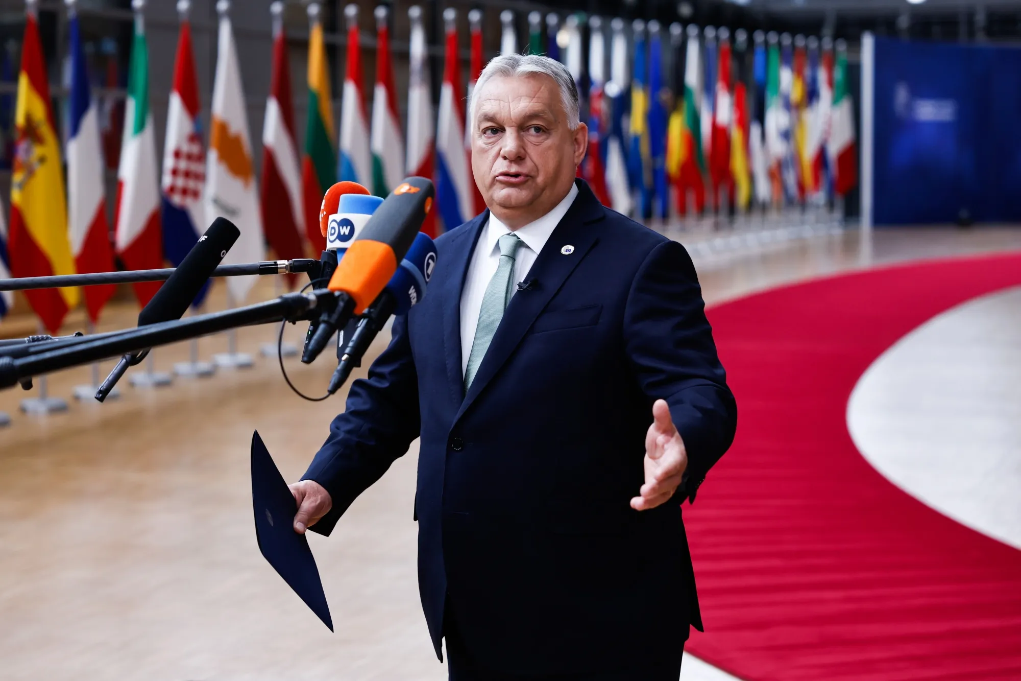 Viktor Orban at a European Council meeting in Brussels on June 26.