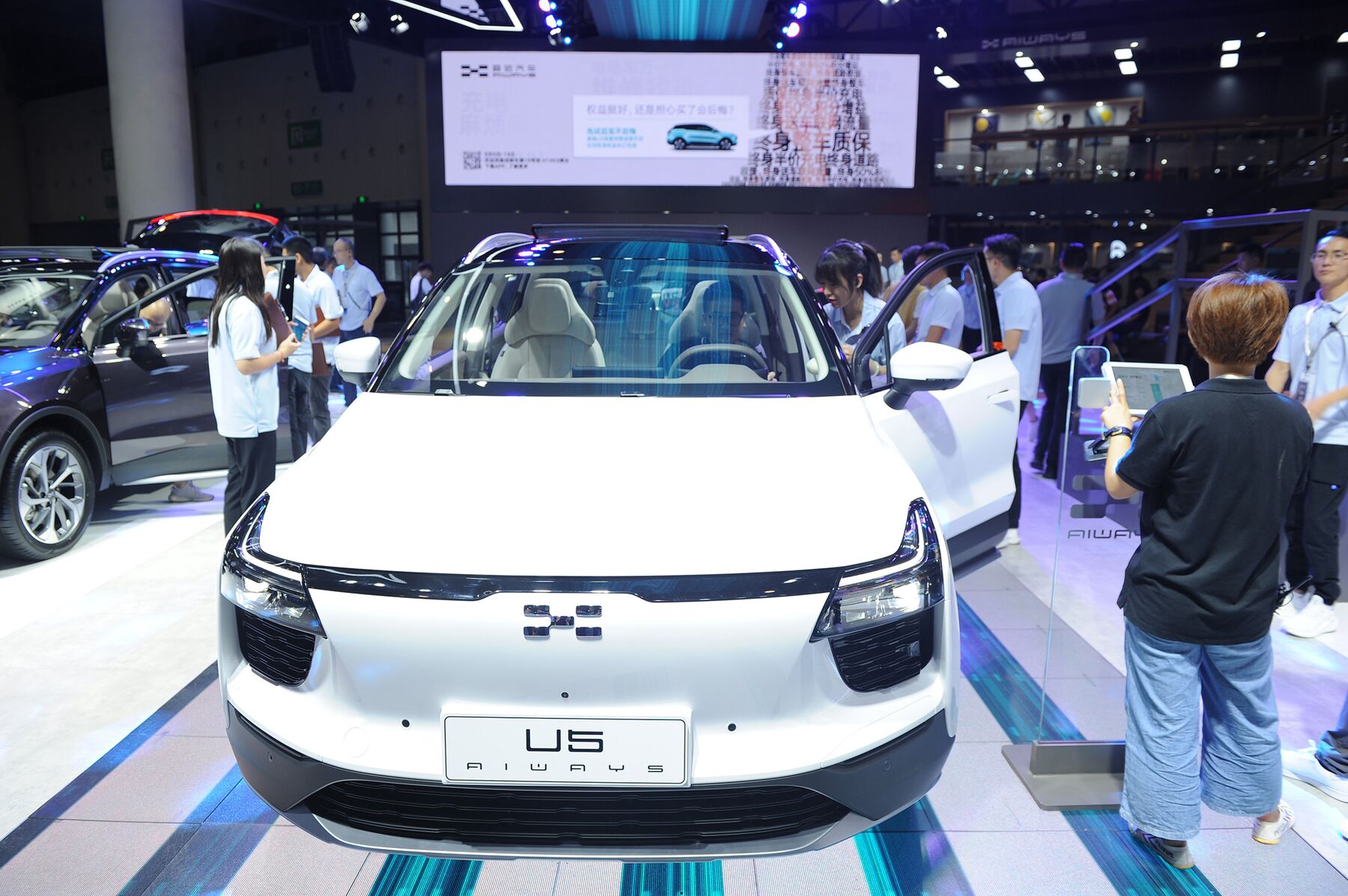 An Aiways U5 at the 22nd Chengdu Motor Show on Sept. 5.