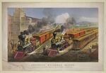 &quot;American Railroad Scene,&quot; a Currier & Ives print, 1874.