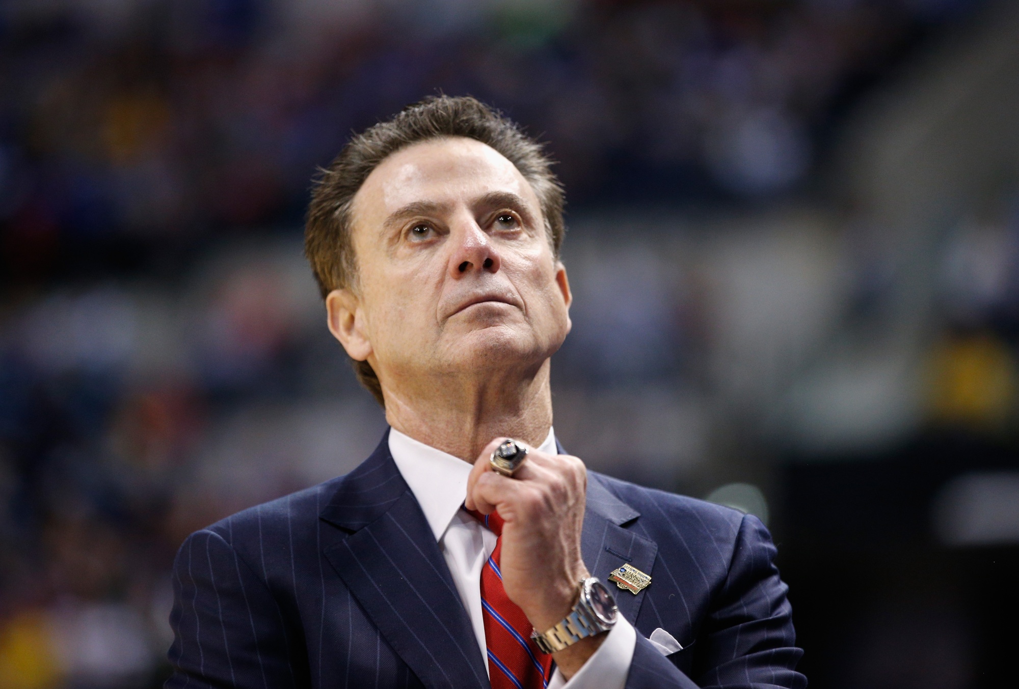 Rick Pitino, in NY state of mind at St John's, throws out first