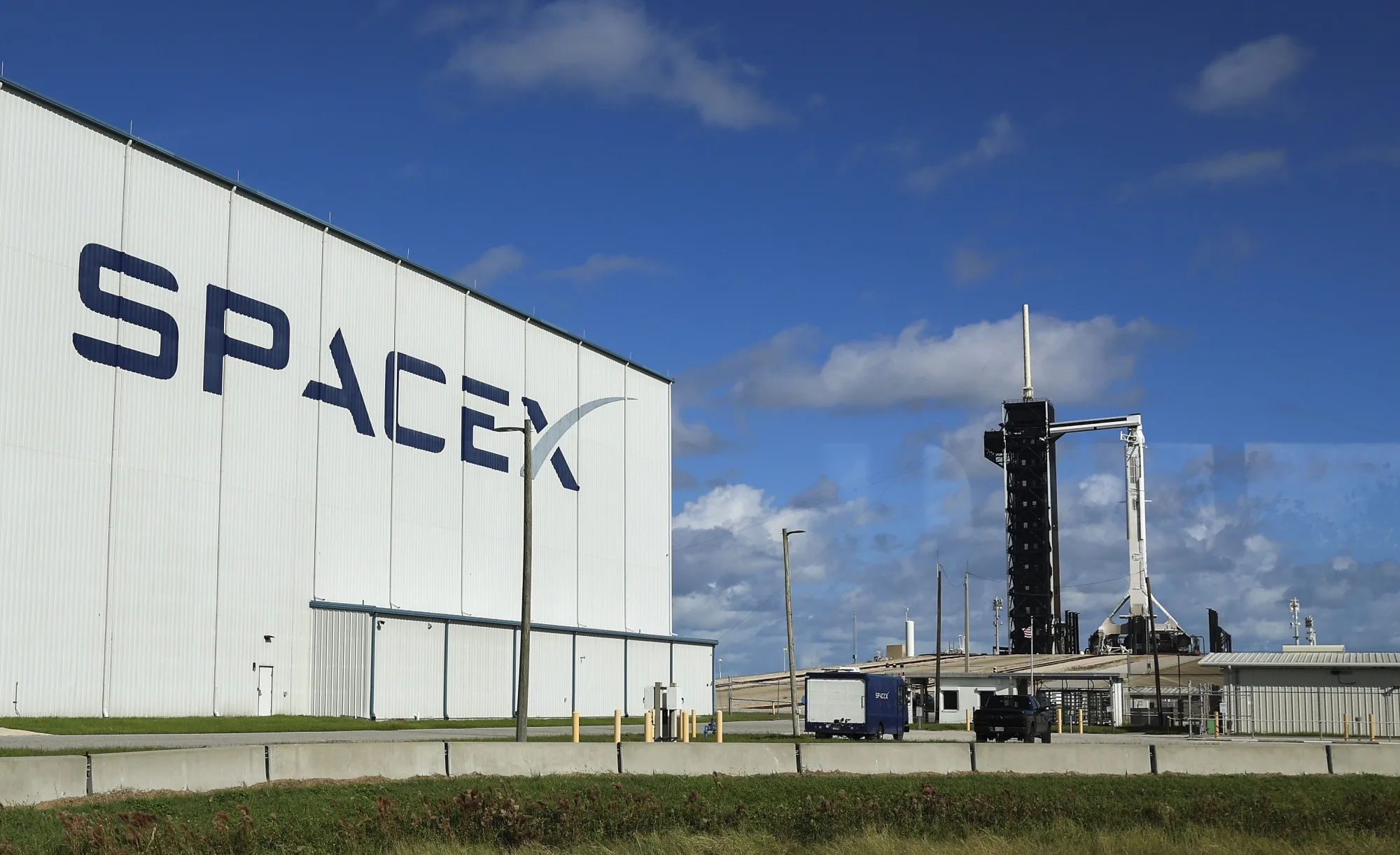 A SpaceX&nbsp;Falcon 9 rocket in Cape Canaveral, Florida.