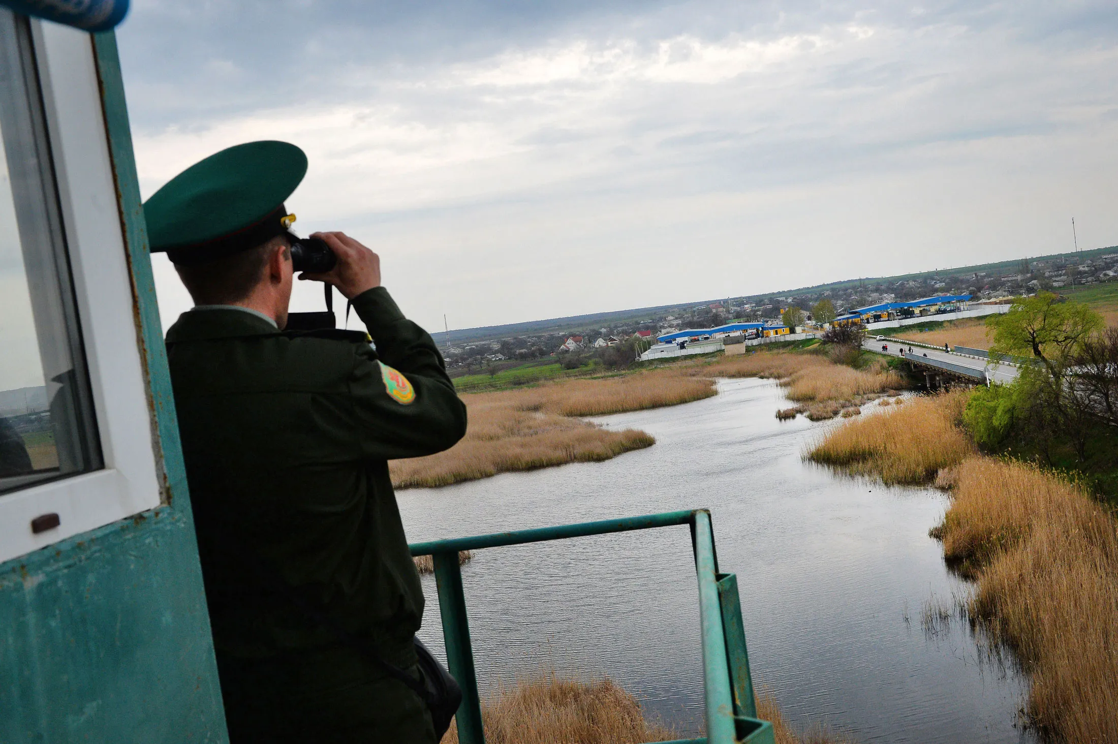 The Ukraine-Moldova border on April 15, 2014.
