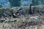 The crash site of an Antonov An-12 cargo aircraft near Kavala, in Jul. 17.&nbsp;