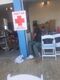 The first aid area at the Fyre Festival in the Bahamas.