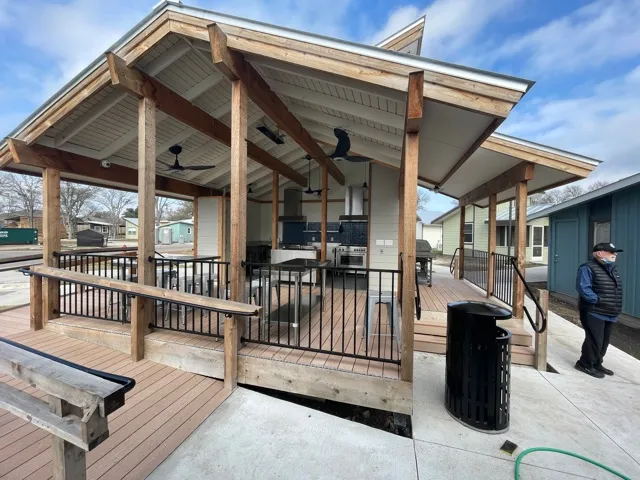 Every house, however tiny,&nbsp;has a front&nbsp;porch for socializing.