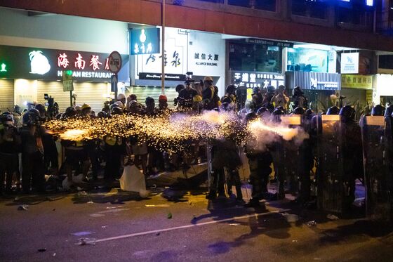Hong Kong Protests Knock Investor Confidence in City’s Shares