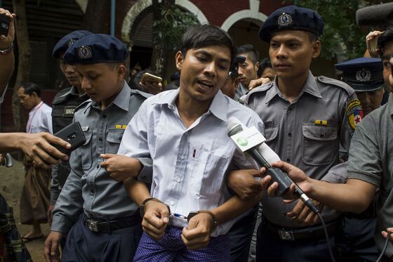 Myanmar Sentences Reuters Journalists to Seven Years in Jail