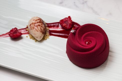Yauatcha's raspberry delice.