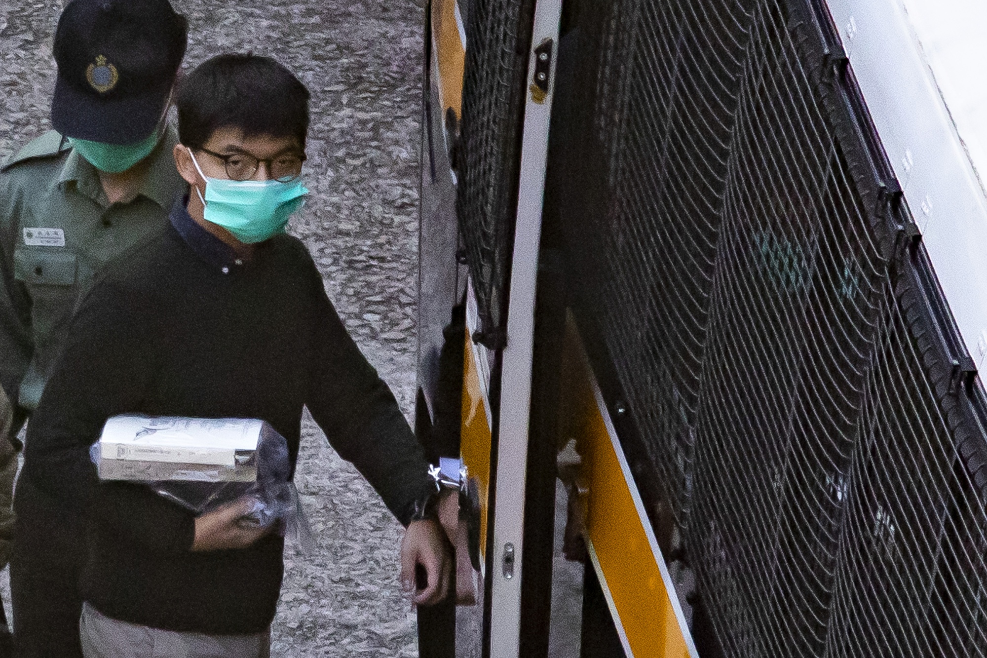 Joshua Wong ahead of sentencing on Dec. 2..