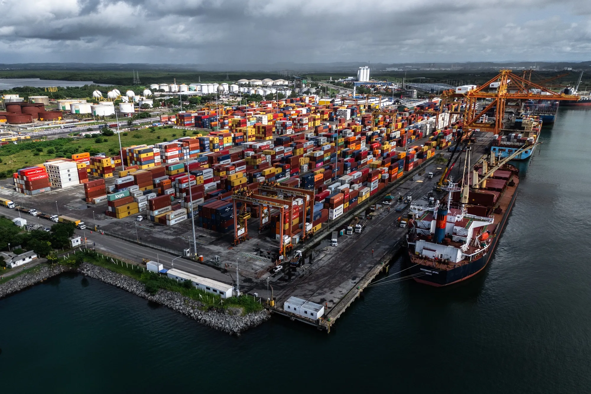 The Port of Suape in Ipojuca, Pernambuco state, Brazil.