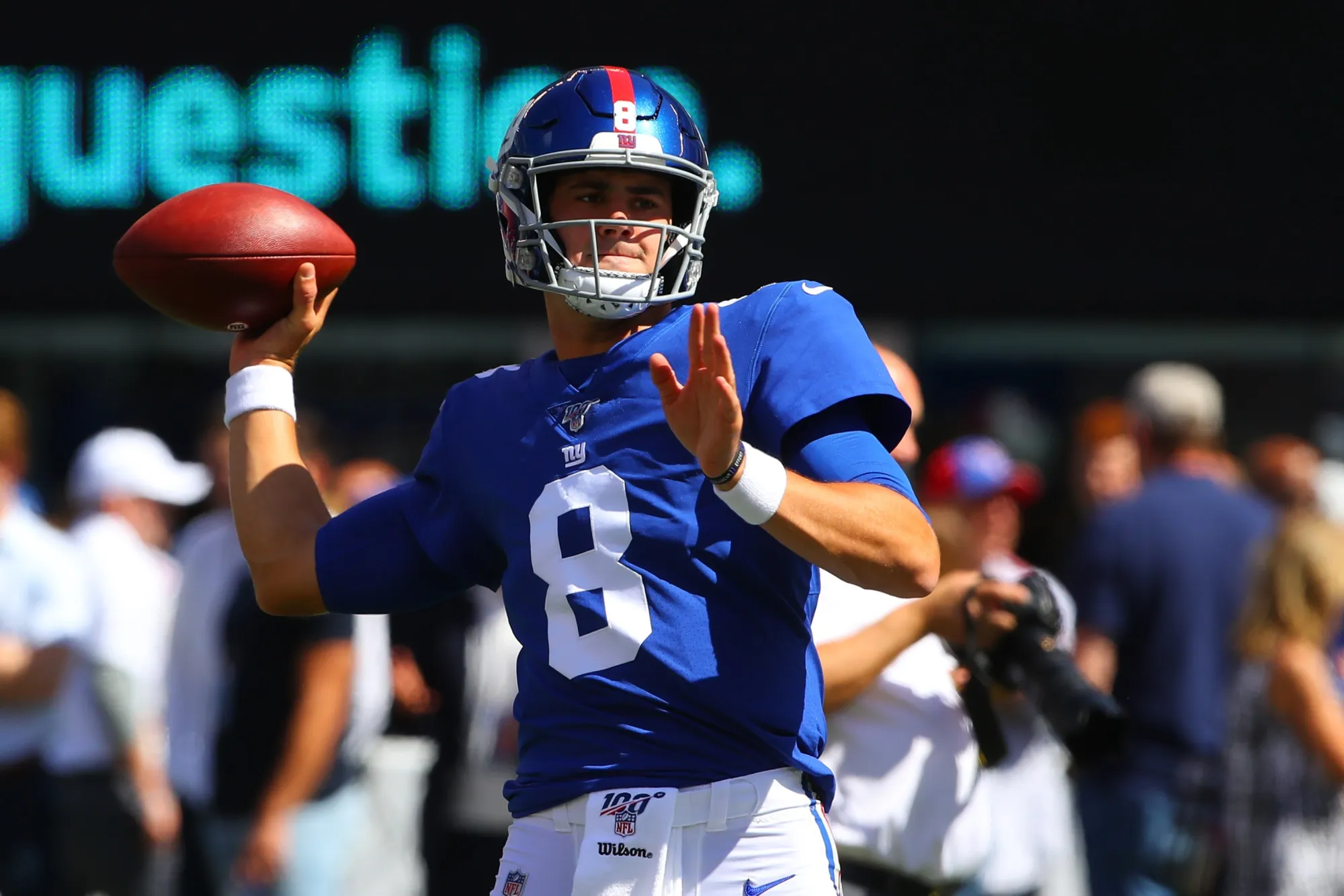 New York Giants quarterback Daniel Jones.