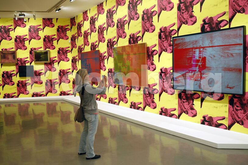 Andy Warhol Unlimited Exhibition : Press Preview At Musee D'Art Moderne