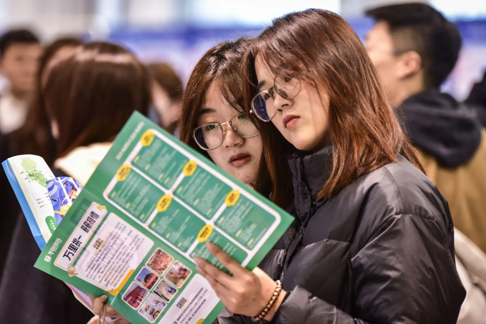 A job fair in Fuyang, China.