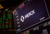 Merck & Co. signage at the New York Stock Exchange.