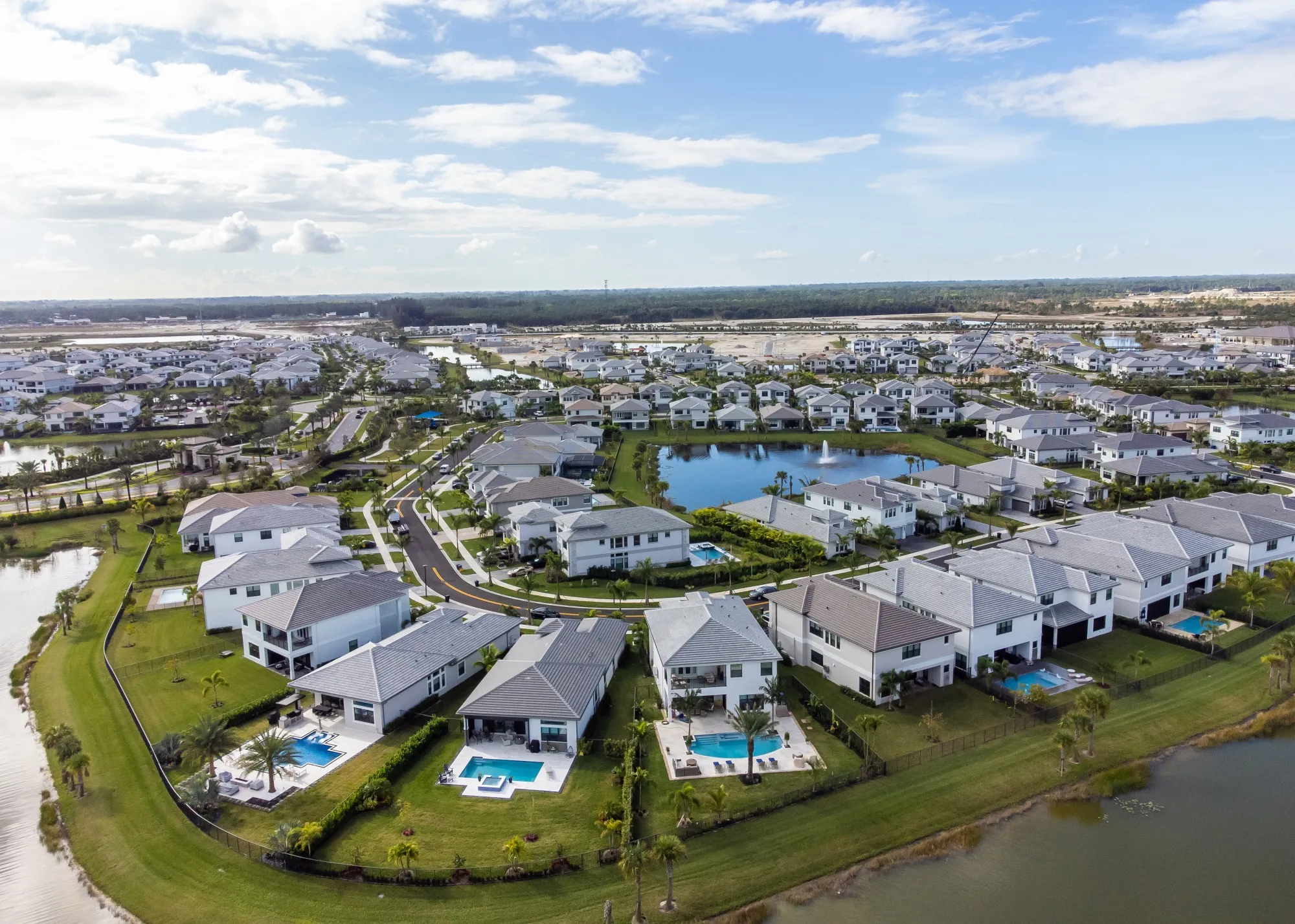 Homes in Palm Beach Gardens, Florida.