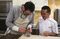 Star collaboration: Christopher Kostow and Hawker Chan Hon Meng make dessert.
