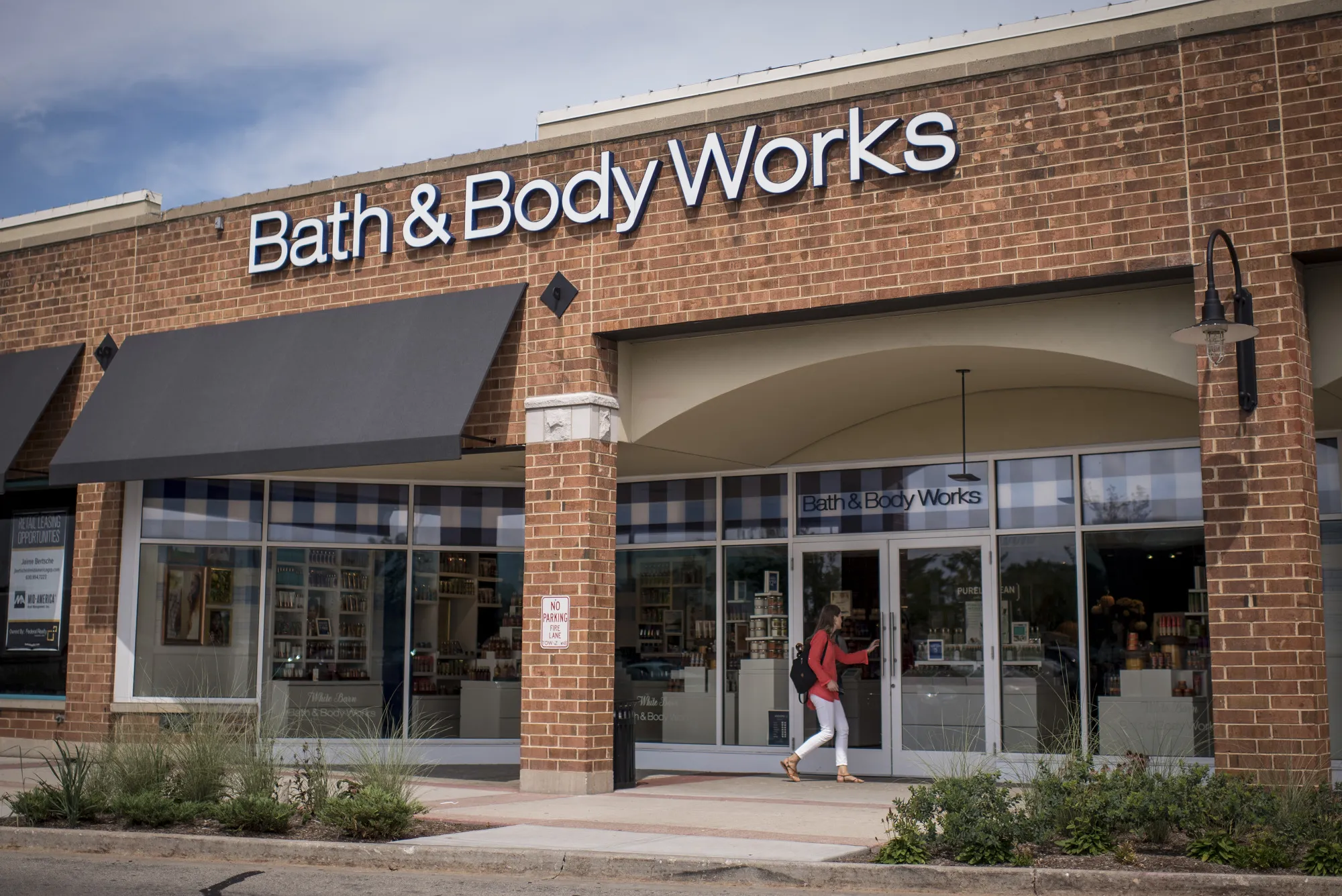 A customer enters a Bath &amp; Body Works store in Chicago.
