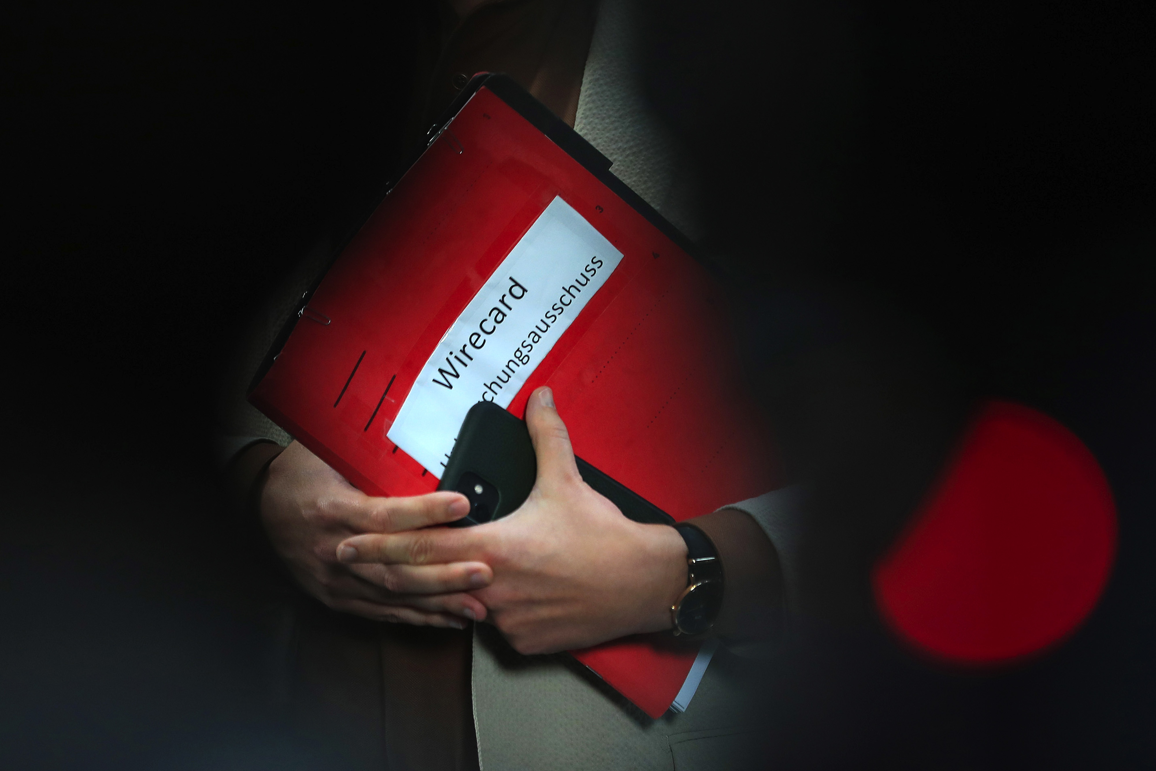 Documentation for the Wirecard inquiry in Berlin, in 2020. Photographer: Krisztian Bocsi/Bloomberg