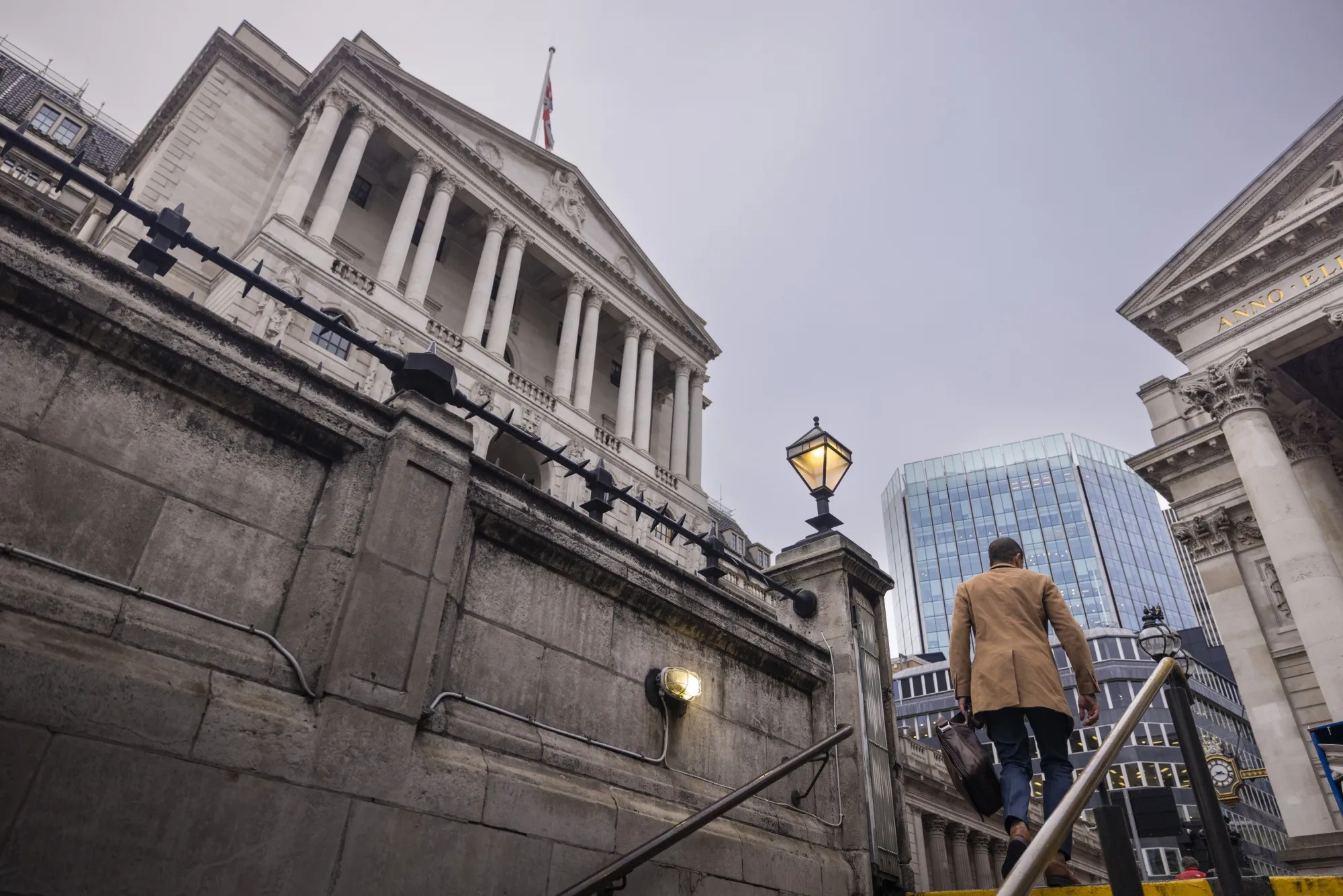 The Bank of England in the City of London.
