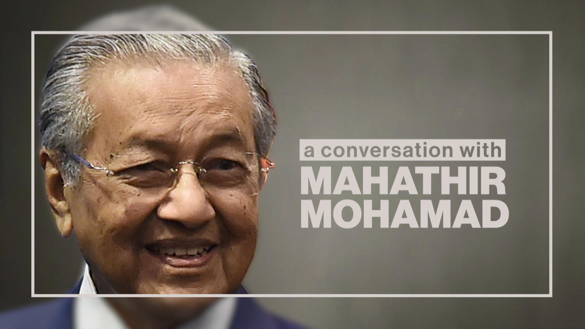 Watch A Conversation with Mahathir Mohamad - Bloomberg