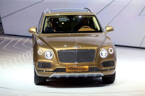 The Bentley Bentayga at the Frankfurt Motor Show.
