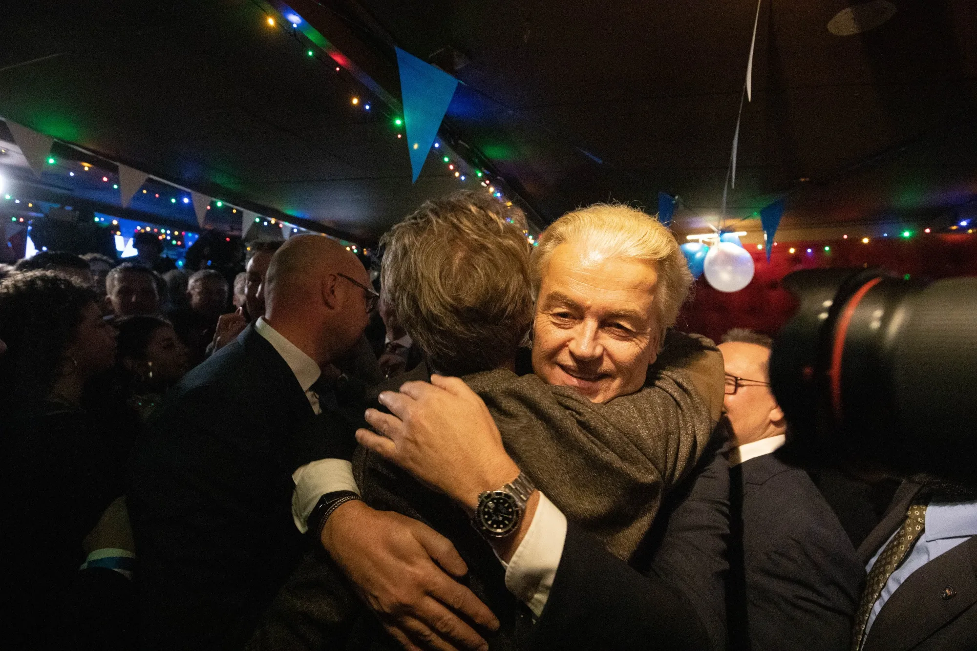 Geert Wilders during an election night party in The Hague, Netherlands, on Nov. 22.
