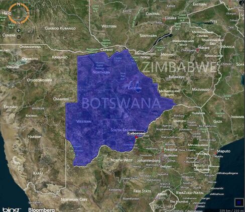 MAP: Botswana
