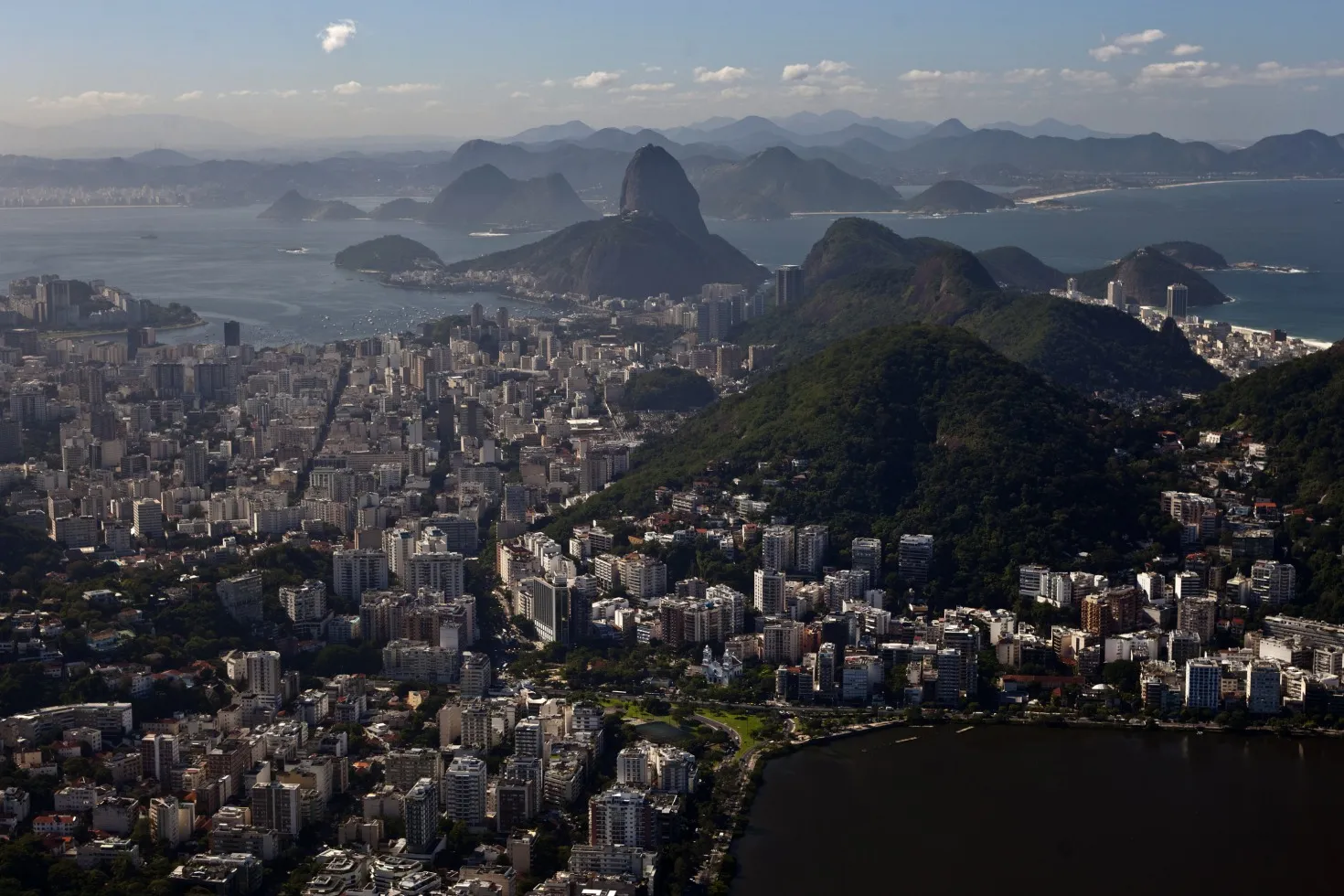 Aerial Views Of The Rio De Janeiro Skyline And Beaches As Brazil Swap Rates Drop After Inflation Report