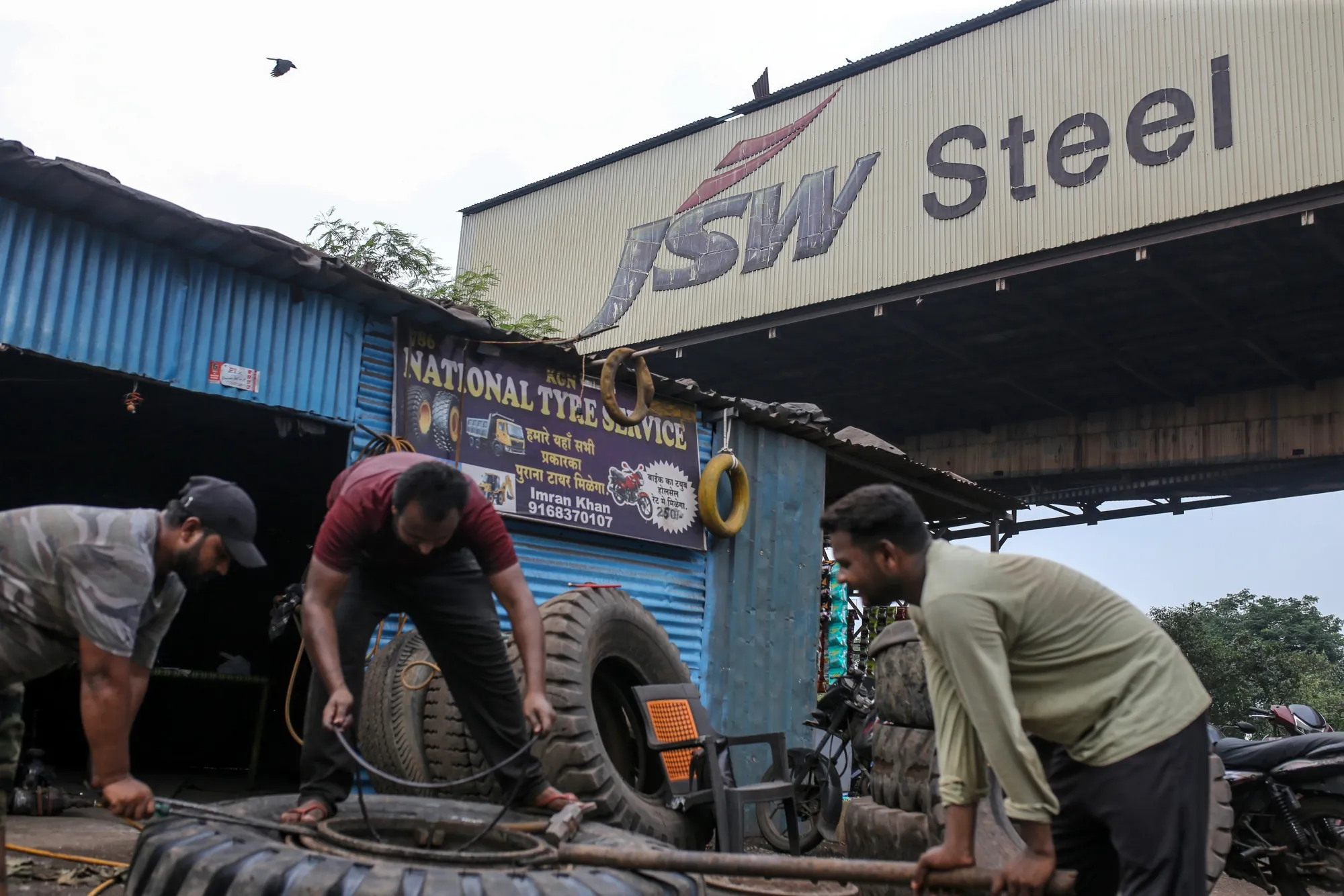 A JSW Steel facility in Dolvi, Maharashtra, India.