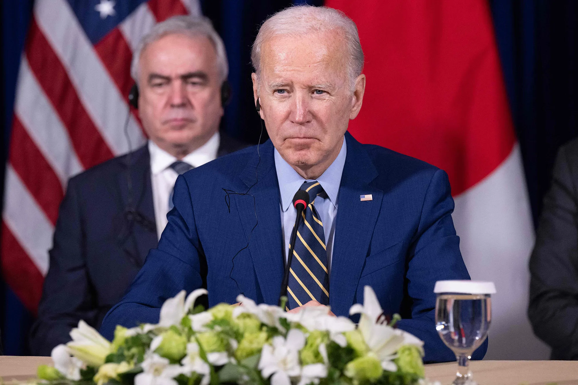 Joe Biden on the sidelines of the East Asia Summit on Nov. 13.
