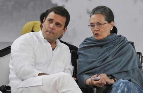 Sonia and Rahul Gandhi
