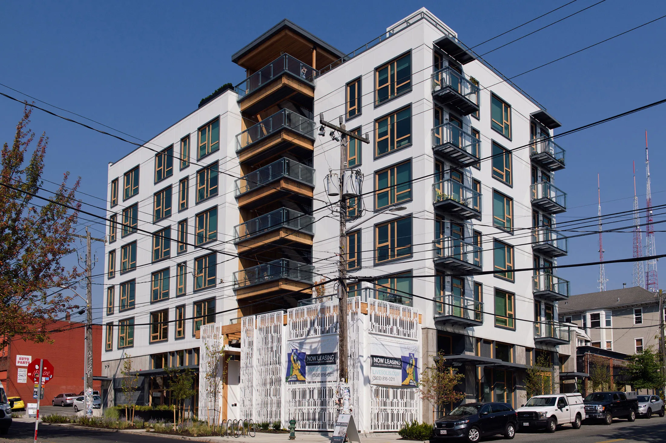 The Solis, a new rental building in Seattle’s Capitol Hill neighborhood.