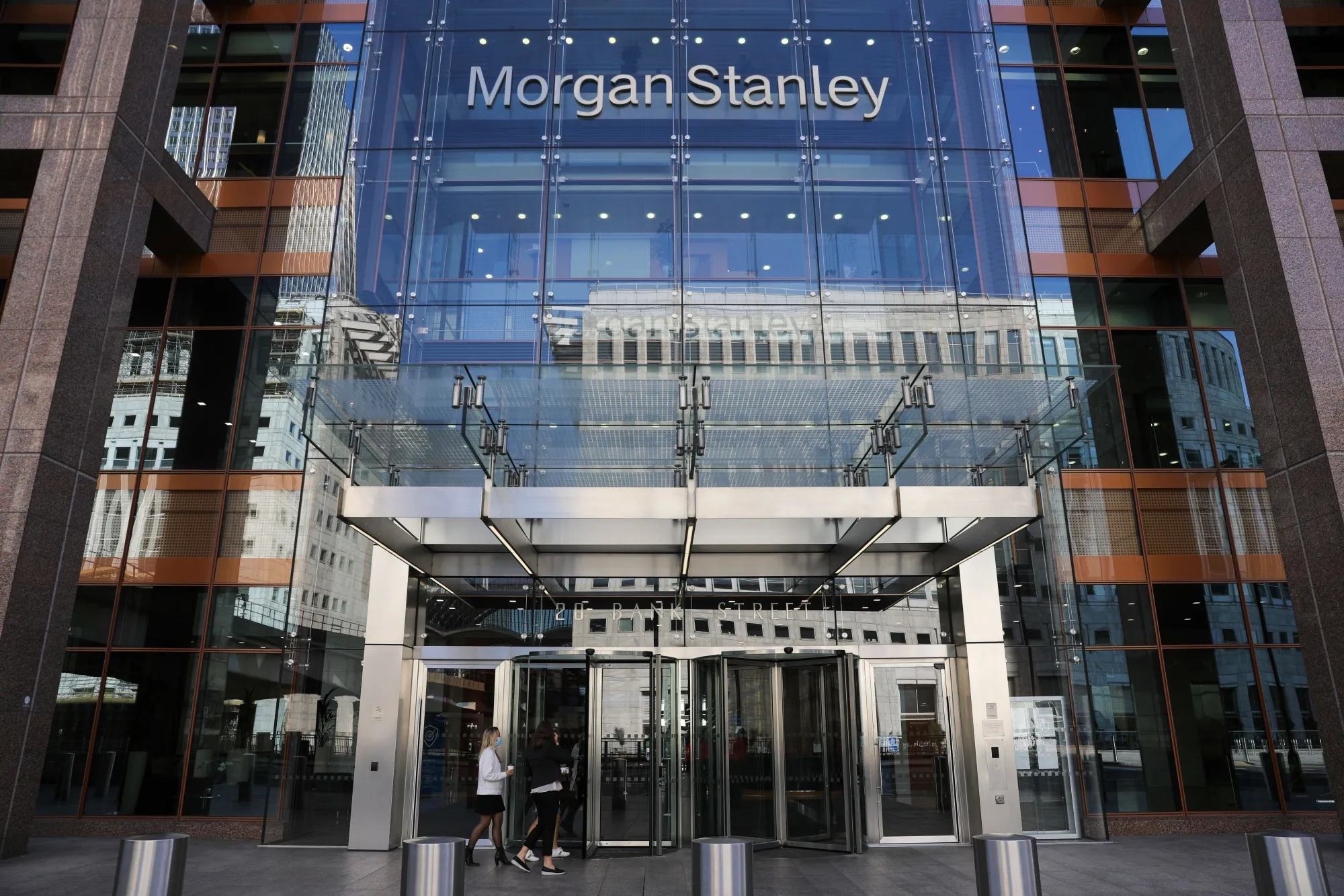 The Morgan Stanley offices in Canary Wharf, London.
