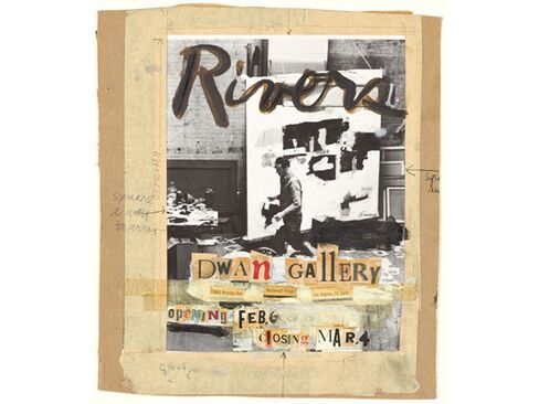 Maquette for Larry Rivers Exhibition at Dwan Gallery, 1961, by Larry Rivers.