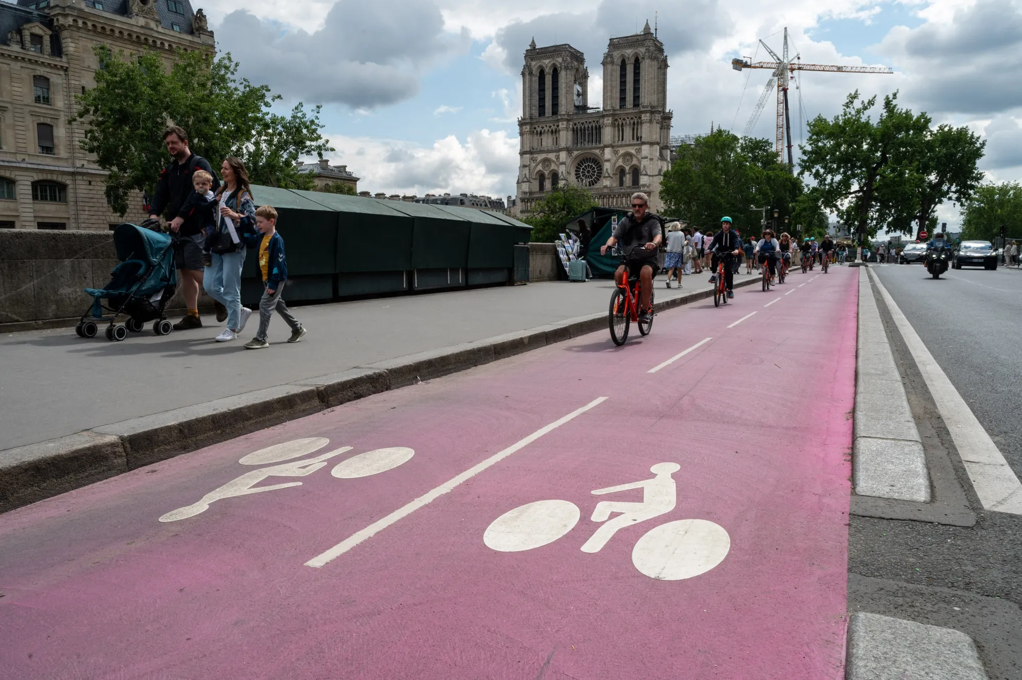 Paris Summer Olympics 2024 Cycling at the Games Bike Lanes Parking Sharing Bloomberg