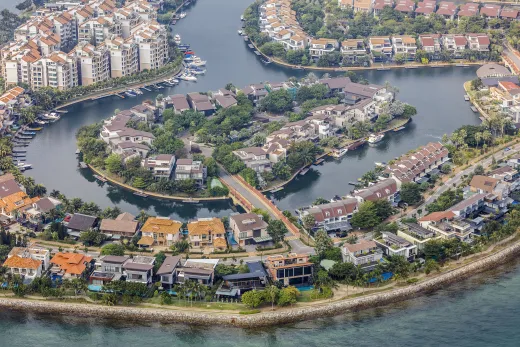 Aerials Of The Lion City As Gross Domestic Product Contracts Most Since 2012